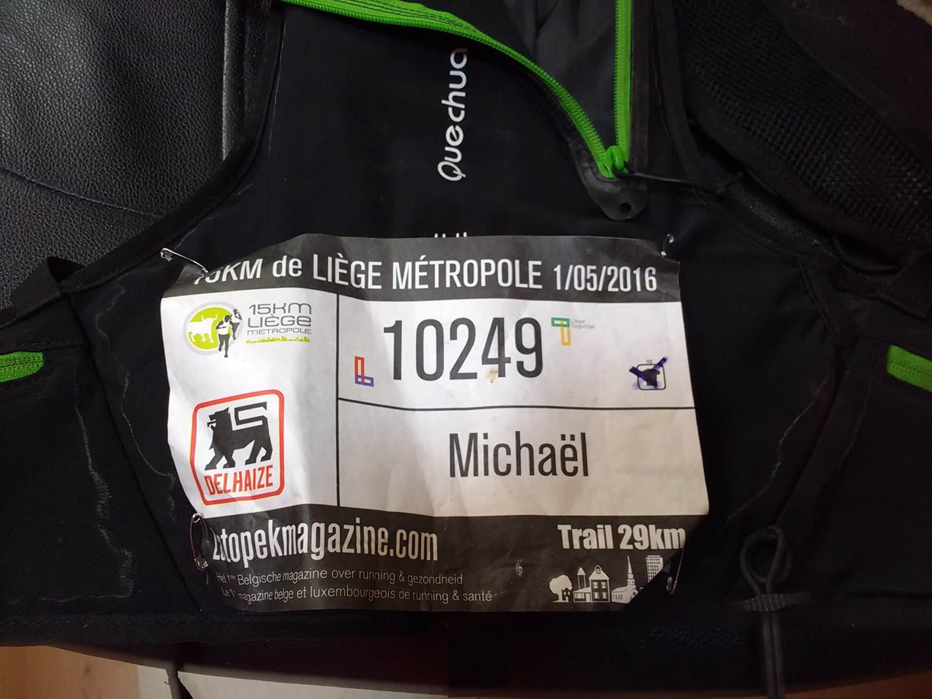 Trail de Liège Métropole 2016 (29km)
